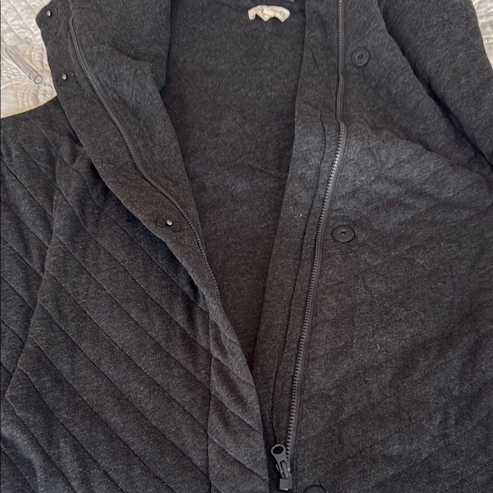 Eileen Fisher Charcoal Gray Top - Picture 4 of 7